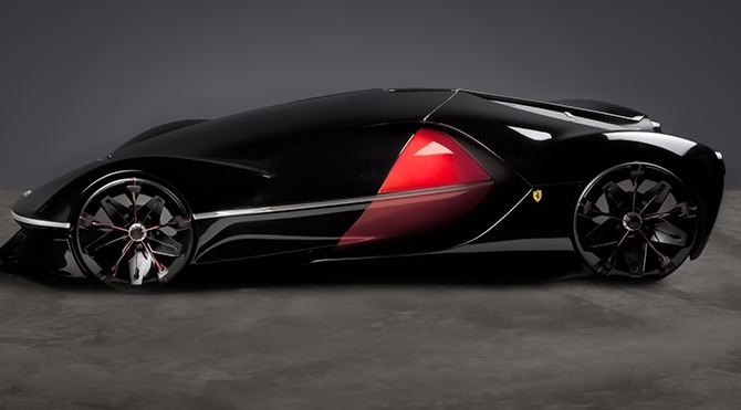 2040 yılında Ferrari tasarımı